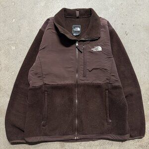 The North Face ANLN Hooded Denali Fleece Jacket Women’s Large Brown Polartec Zip